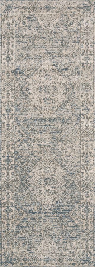 Loloi Teagan TEA-04 Sky/Natural Area Rug Runner Image