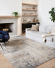 Loloi II Teagan TEA-06 Sand/Mist Area Rug Lifestyle Image Feature