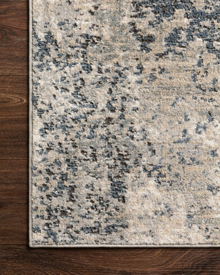Loloi Teagan TEA-07 Natural/Denim Area Rug Corner Image