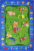 Joy Carpets Kid Essentials Teddy Bear Playground Multi Area Rug