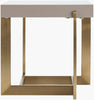 Surya Temy TEM-002 Gray / Metallic-Bronze Furniture Angle