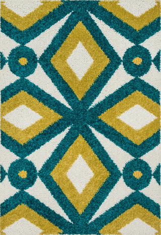 Loloi Terrace HTC09 Teal / Citron Area Rug main image