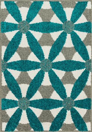 Loloi Terrace HTC15 Grey / Teal Area Rug main image