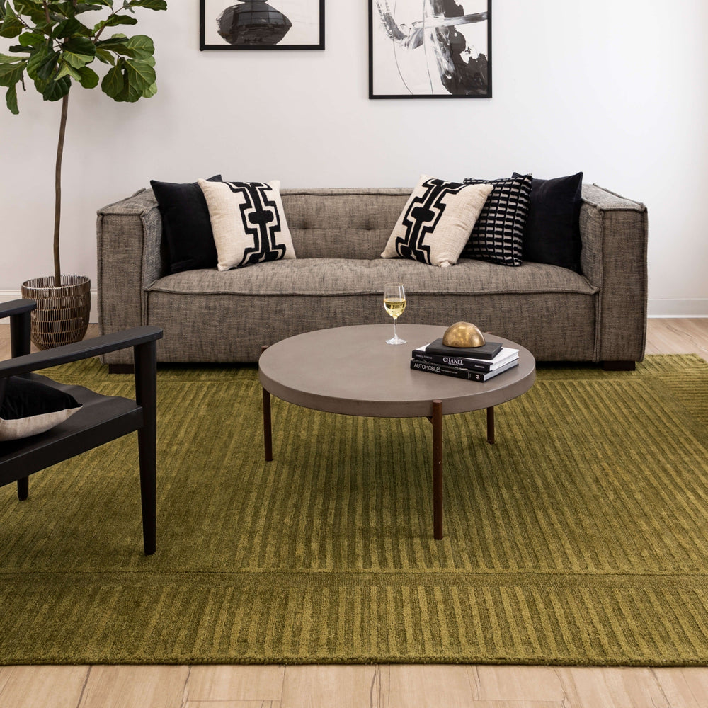 Karastan Bobby Berk (Series 2) Terra Firma Moss Area Rug Lifestyle Image Feature