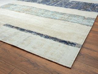 N Natori 24-SEVEN TF-972 Art Moderna Indigo/Sandstone Area Rug