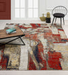 N Natori 24-SEVEN TF-973 Brushstroke Multi Area Rug