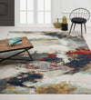 N Natori 24-SEVEN TF-974 Abstract Cloud/Multi Area Rug