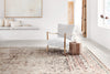 Loloi Theia THE-05 Taupe/Brick Area Rug Lifestyle Image Feature