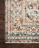 Loloi Theia THE-05 Taupe/Brick Area Rug Lifestyle Image Feature