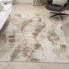 Nourison Thalia THL01 Cream Multicolor Area Rug Corner Image