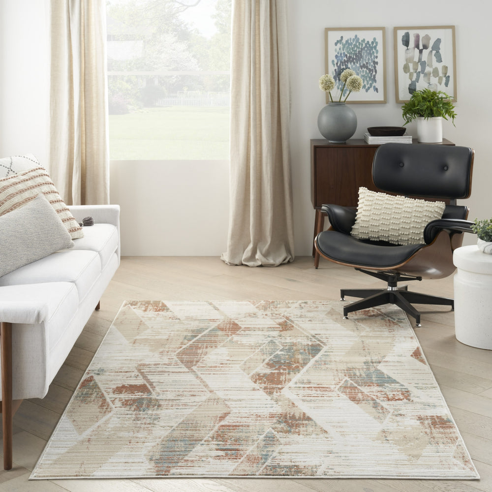 Nourison Thalia THL01 Cream Multicolor Area Rug Room Image Feature