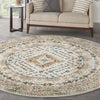 Nourison Thalia THL04 Beige Multi Area Rug Corner Image