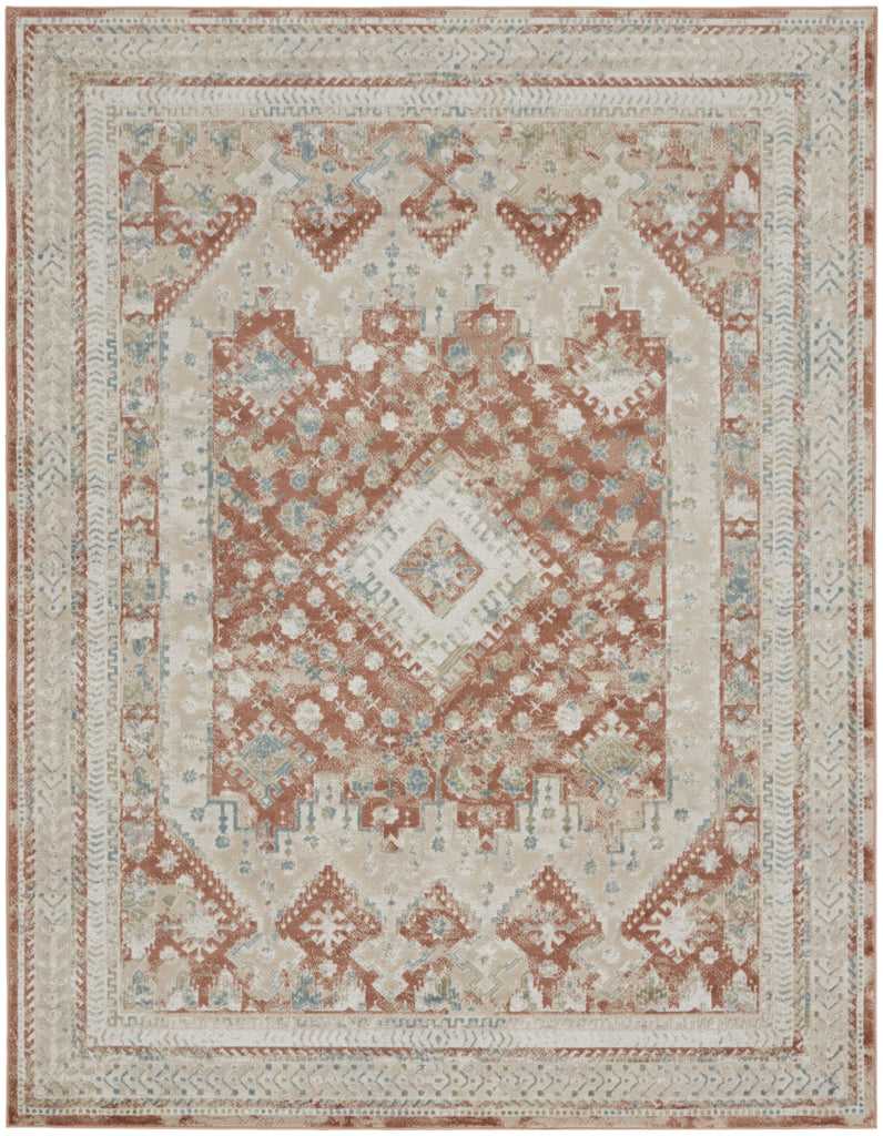 Nourison Thalia THL04 Rust Multicolor Area Rug main image