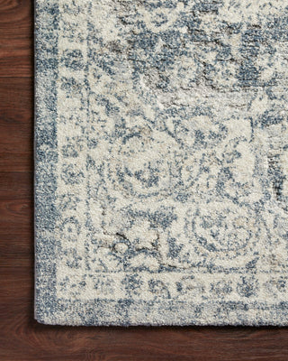 Loloi Theory THY-02 Ivory / Blue Area Rug Corner Image