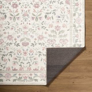 Livabliss Thistle THT-2300 The Prominent Colors In Rug Are: 'ivory Machine Washable Area Pile