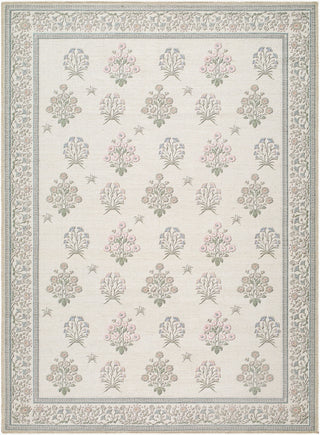 Livabliss Thistle THT-2301 Ivory Machine Washable Area Rug Main