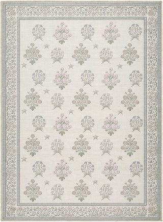 Livabliss Thistle THT-2301 Ivory Machine Washable Area Rug Main