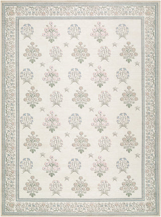 Livabliss Thistle THT-2301 Ivory Machine Washable Area Rug Main