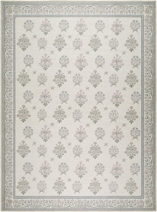 Livabliss Thistle THT-2301 Ivory Machine Washable Area Rug Main