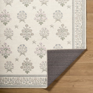 Livabliss Thistle THT-2301 Ivory Machine Washable Area Rug Pile