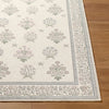 Livabliss Thistle THT-2301 Ivory Machine Washable Area Rug Angle