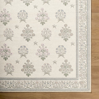 Livabliss Thistle THT-2301 Ivory Machine Washable Area Rug 