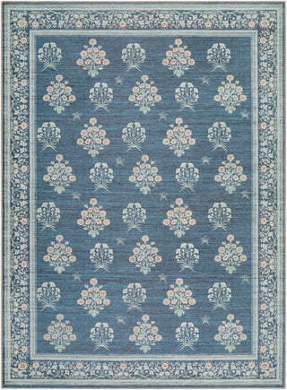 Livabliss Thistle THT-2302 Denim Blue Machine Washable Area Rug Main