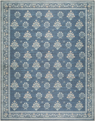 Livabliss Thistle THT-2302 Denim Blue Machine Washable Area Rug Main