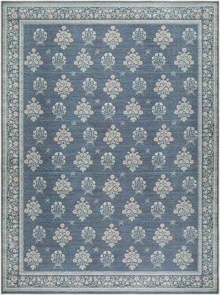Livabliss Thistle THT-2302 Denim Blue Machine Washable Area Rug Main