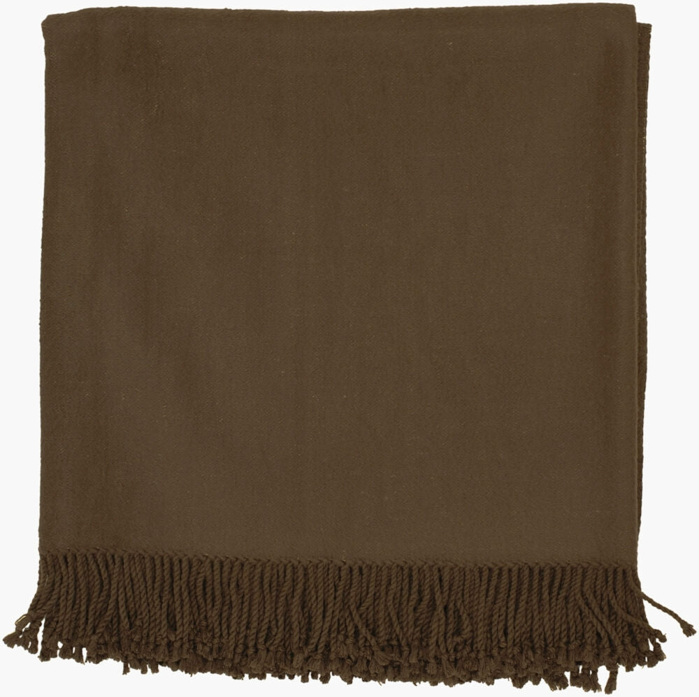 Surya Tian TIA-1004 Dark Brown Throw main image