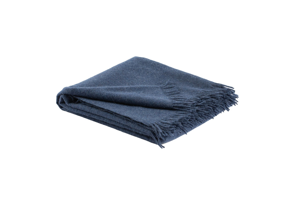 Auskin Alpaca Sandoy Navy Throw main image