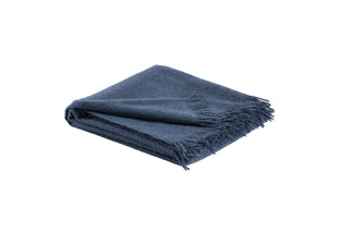 Auskin Alpaca Sandoy Navy Throw main image