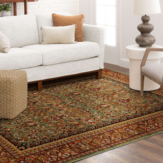 Karastan Spice Market Tigris Aquamarine Area Rug Lifestyle Image