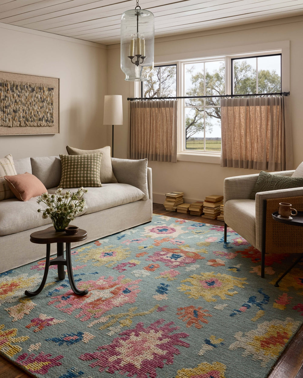 Loloi Tilly TIL-01 Spa / Multi Area Rug Lifestyle Image Feature