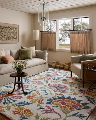 Loloi Tilly TIL-02 Ivory / Multi Area Rug Lifestyle Image Feature