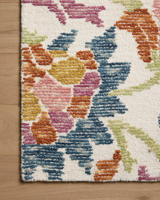 Loloi Tilly TIL-02 Ivory / Multi Area Rug Corner Image