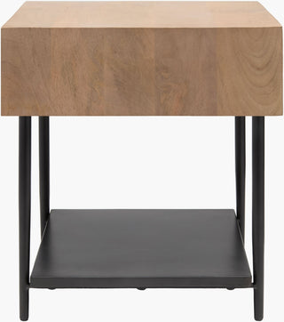 Surya Timo TIMO-003 Brown / Black Furniture Angle