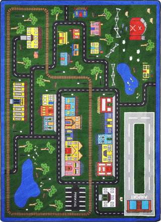 Joy Carpets Kid Essentials Tiny Town Multi Area Rug