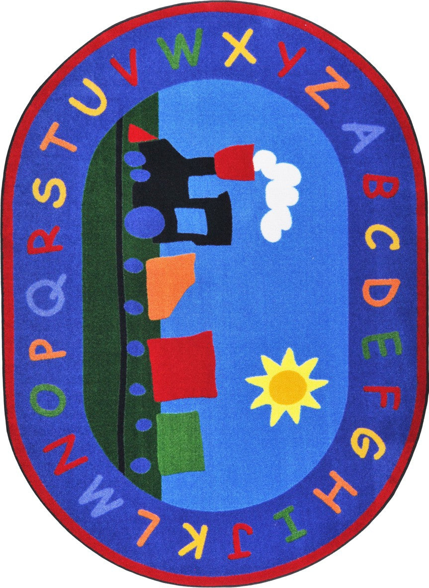 Joy Carpets Kid Essentials Tiny Train Multi Area Rug – Incredible Rugs ...