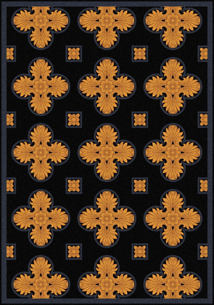 Joy Carpets Any Day Matinee Tivoli Black Area Rug