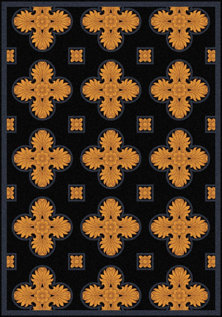 Joy Carpets Any Day Matinee Tivoli Black Area Rug