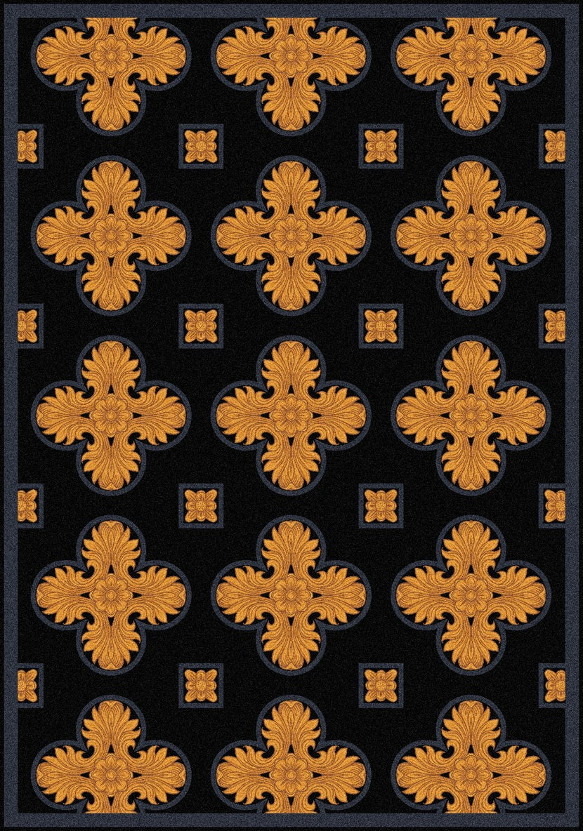Joy Carpets Any Day Matinee Tivoli Black Area Rug