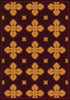 Joy Carpets Any Day Matinee Tivoli Burgundy Area Rug