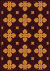 Joy Carpets Any Day Matinee Tivoli Burgundy Area Rug