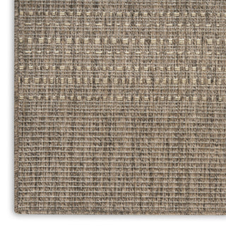 Nourison Tulum TLM01 Brown Area Rug Corner Image