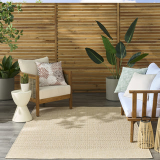 Nourison Tulum TLM01 Cream Area Rug Swatch Image