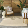 Nourison Tulum TLM01 Cream Area Rug Corner Image
