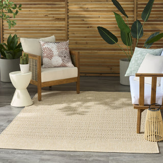 Nourison Tulum TLM01 Cream Area Rug Corner Image