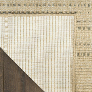 Nourison Tulum TLM01 Taupe Area Rug Corner Image