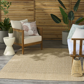 Nourison Tulum TLM01 Taupe Area Rug Corner Image